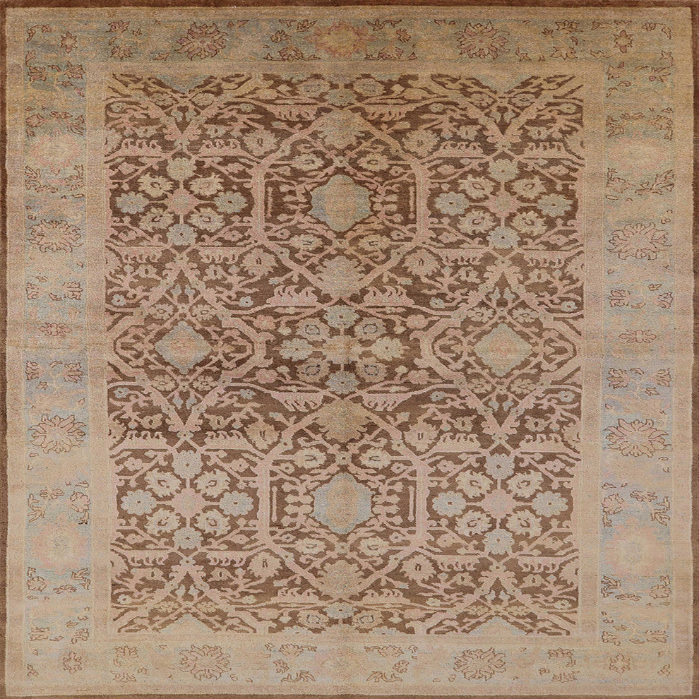 Ahgly Company Indoor Square Mid-Century Modern Area Rugs, 8' Square