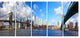 "Bright Manhattan Day Panorama" Canvas Print, 5 Panels