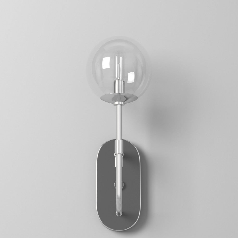 Welton 1-Light Wall Sconce, Chrome
