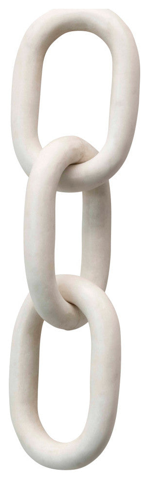13" Decorative Marble Chain Link Figurine