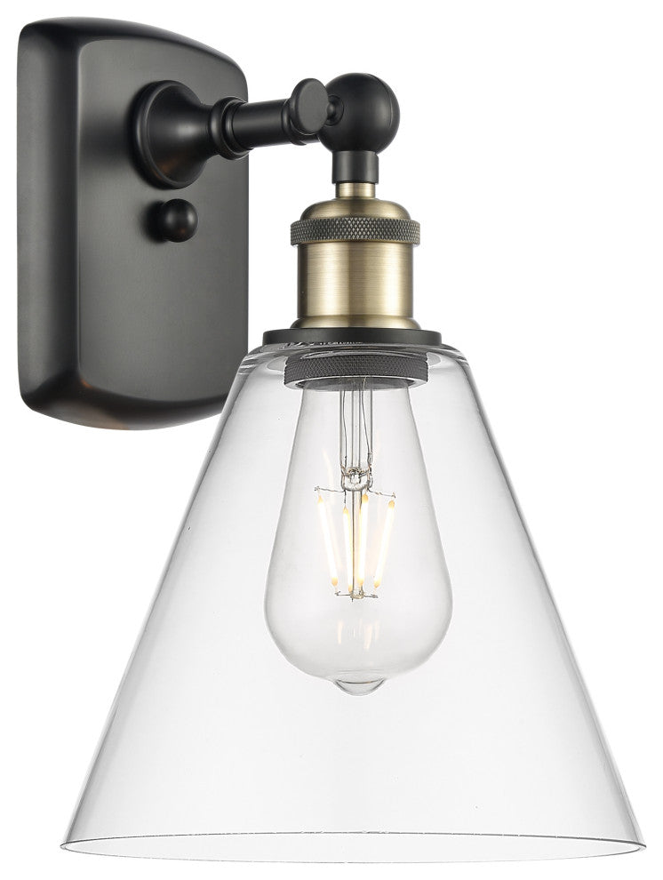 Innovations 516-1W-BAB-GBC-82 1-Light Sconce, Black Antique Brass