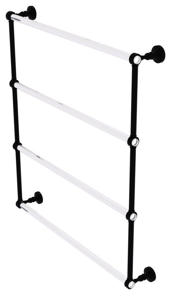 Pacific Grove 4 Tier 30" Ladder Towel Bar, Matte Black