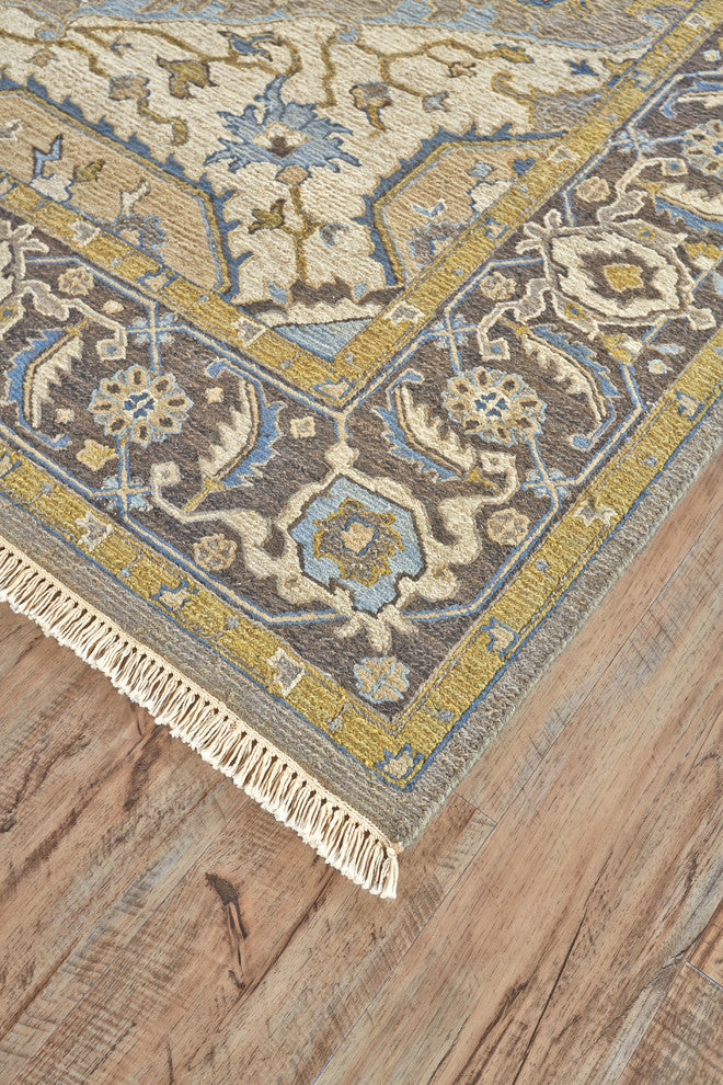 Weave & Wander Albemarle Rug, Dark Gray/Charcoal, 5'6"x8'6"