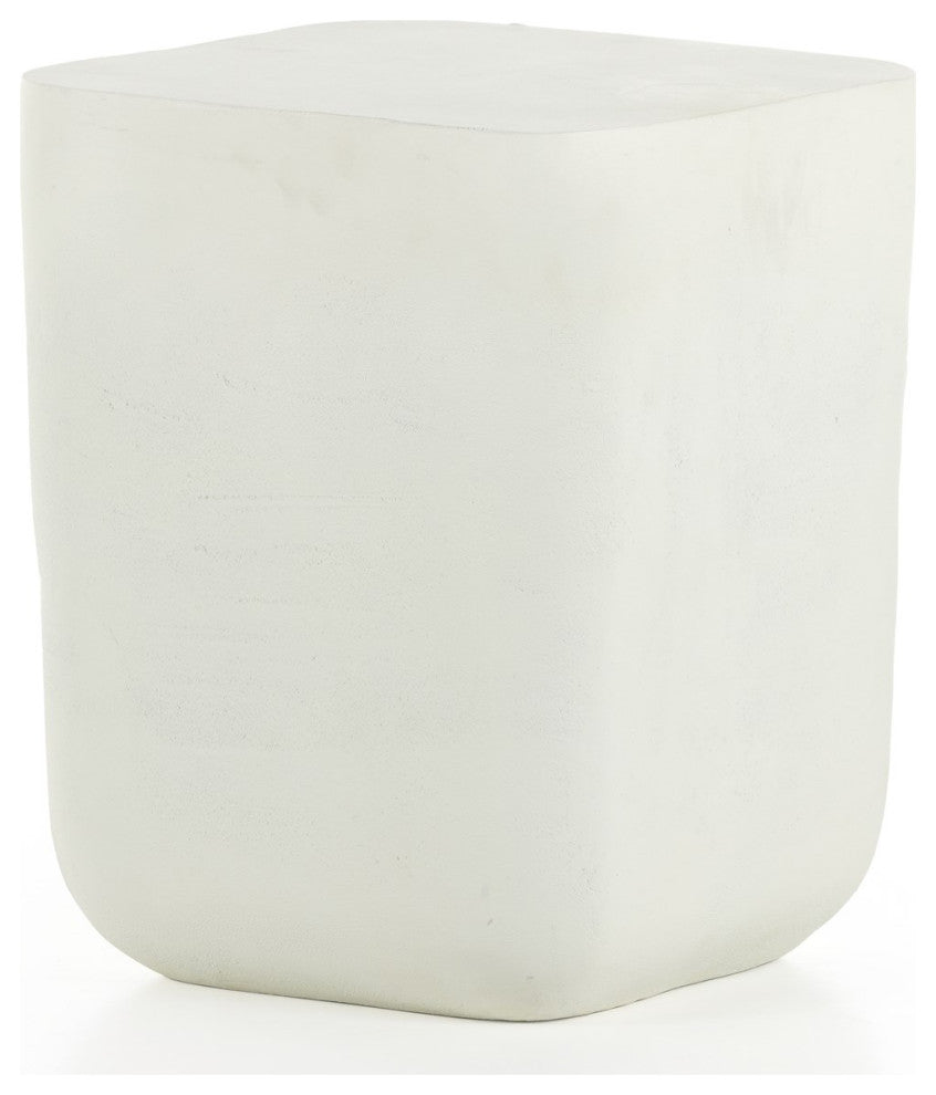 Basil Outdoor Square Drink Table-Mat Wht