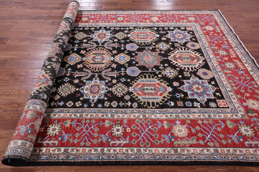 Handmade Persian Fine Serapi Wool Rug 6' 8" X 9' 10" - Q12819