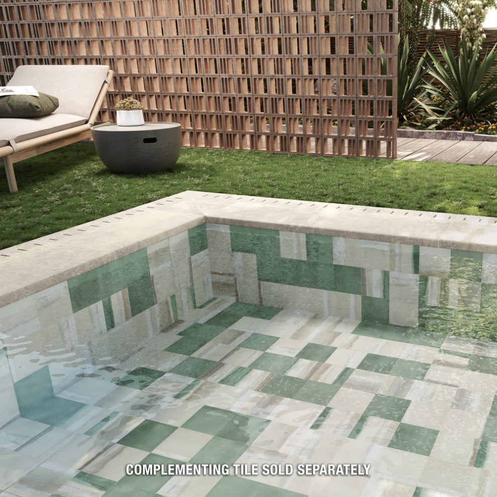 Matter Canvas Bone Green Porcelain Floor and Wall Tile