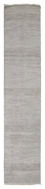 Caldecott Classic Striped Rug, Steel Gray, 2'6"x12'