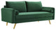 Revive Performance Velvet Sofa - Emerald