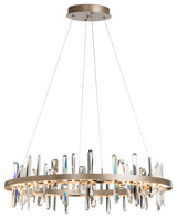 Solitude Circular LED Pendant, Soft Gold