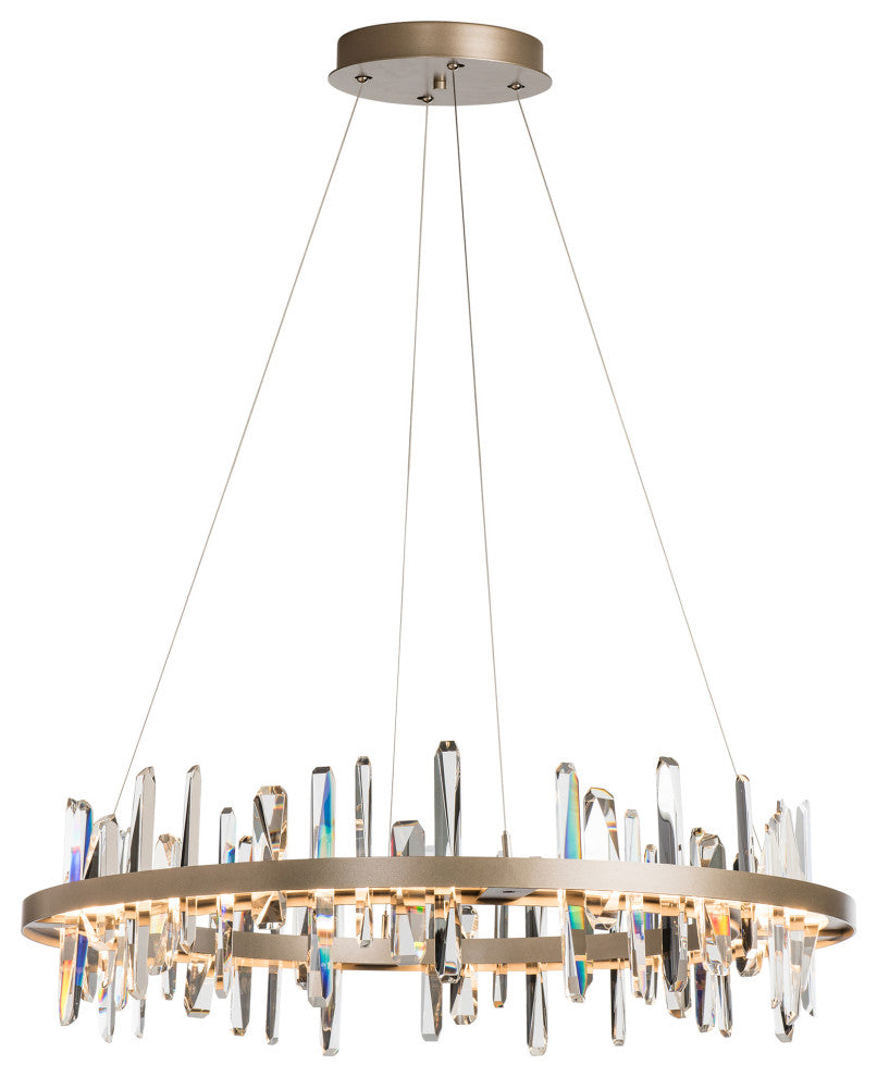Solitude Circular LED Pendant, Soft Gold