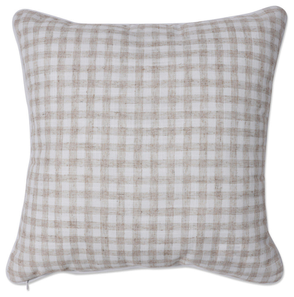 Indoor White Pumpkin Natural 18" Throw Pillow