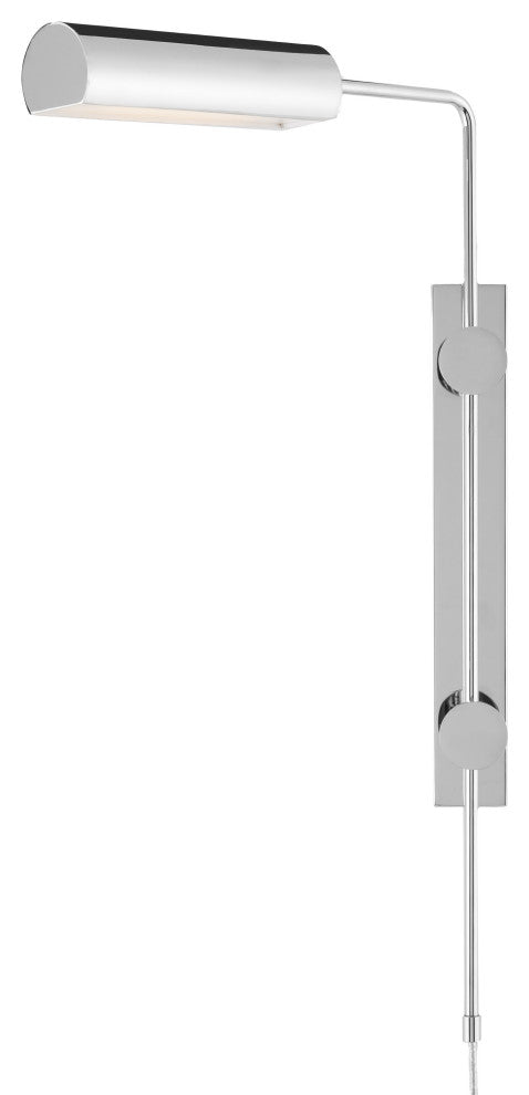 Satire Nickel Swing-Arm Wall Sconce