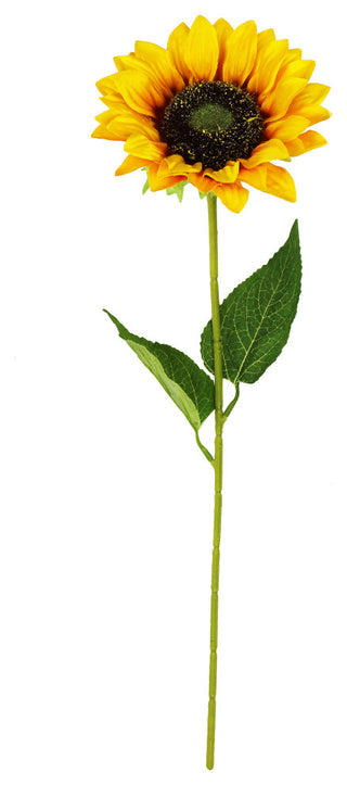 Set of 12 Artificial Sunflower Stem Spray 19"