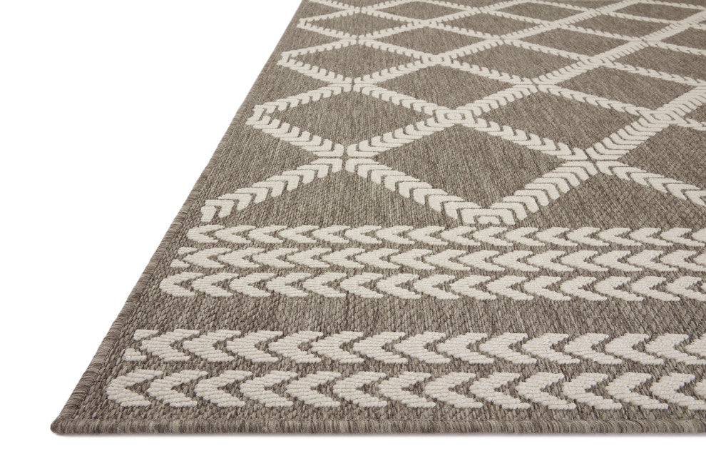 Loloi II In/Out Rainier Area Rug, Natural / Ivory, 18" X 18" Swatch