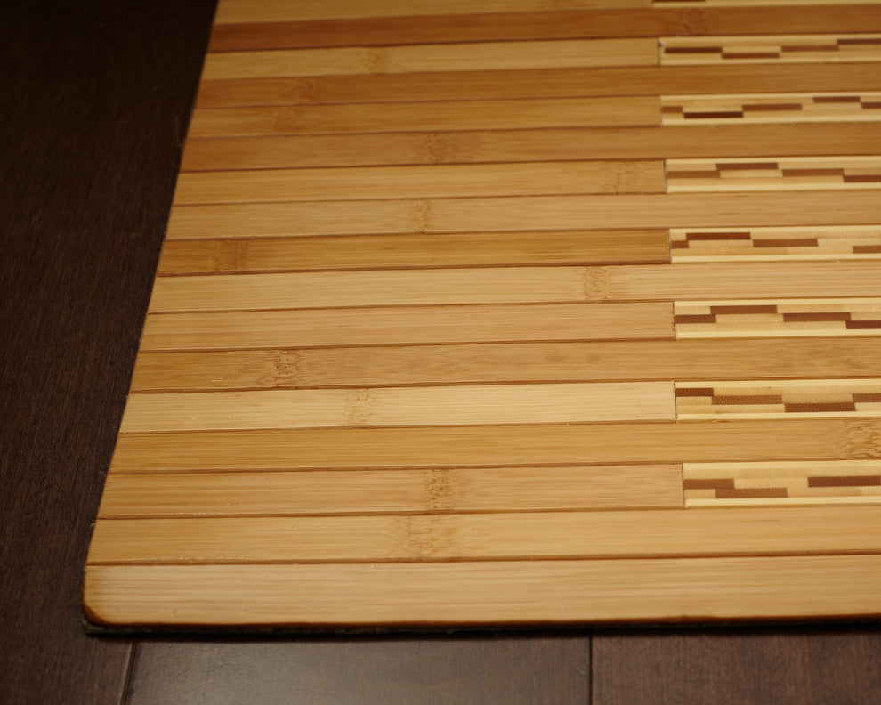 Nevis Bamboo Kitchen and Bath Mat, Natural, 20"x32"