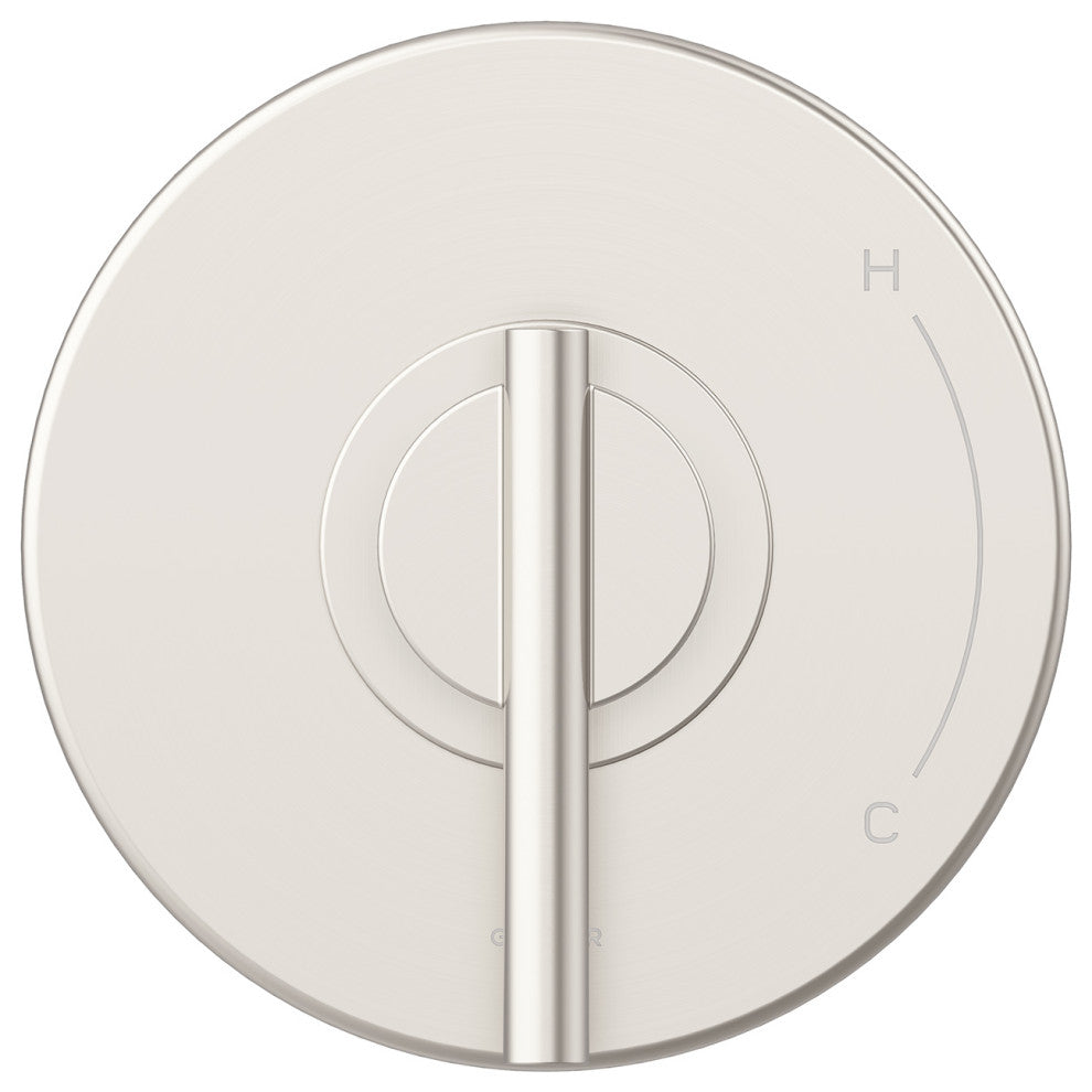Parma Single Handle Pressure Balance Trim Kit for Valve Only Brushed Nickel