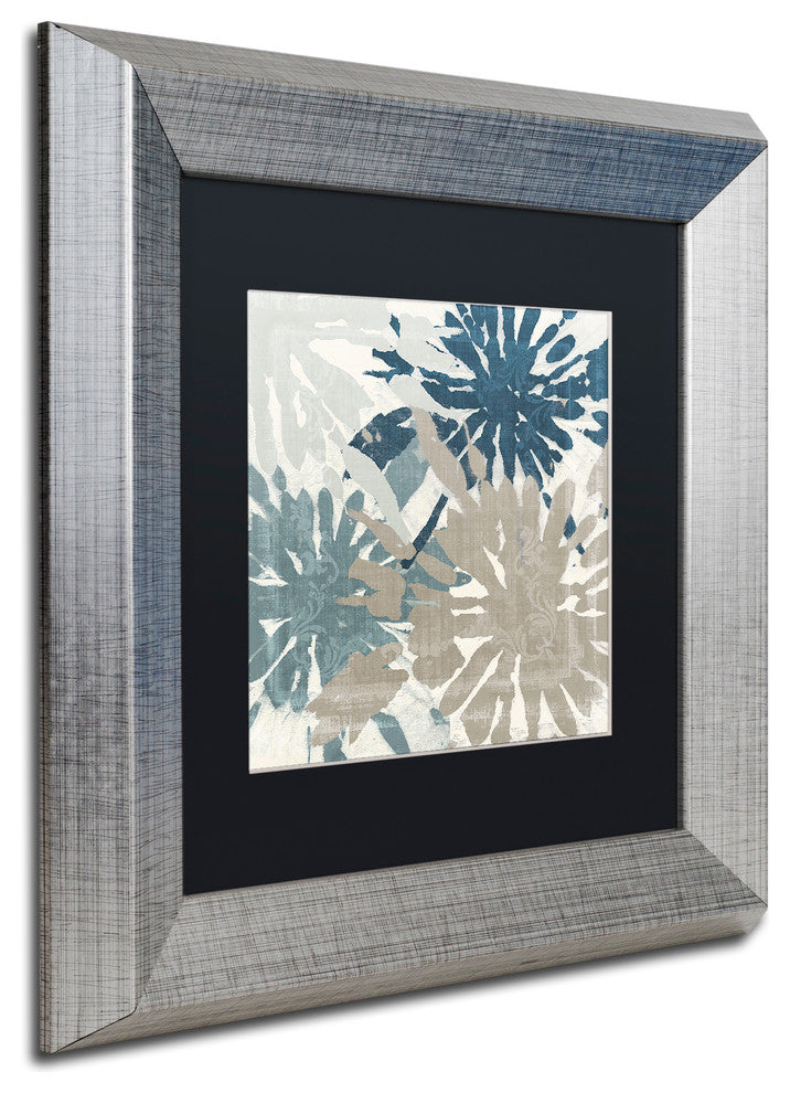 Color Bakery 'Beach Curry IV' Matted Framed Art, Silver Frame, Black Mat, 11x11