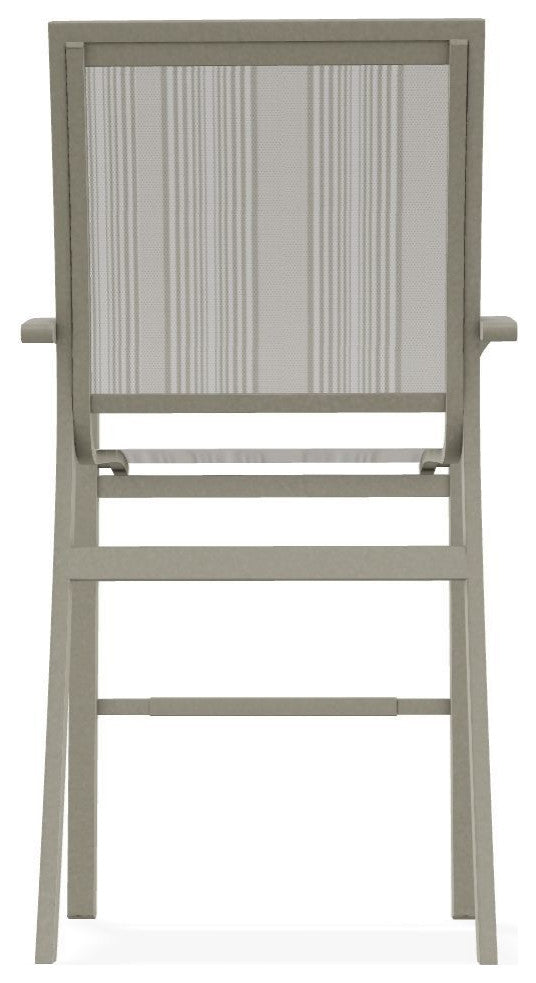 Kendall Sling Bar Height Stackable Outdoor Stool, Harbor/Storm