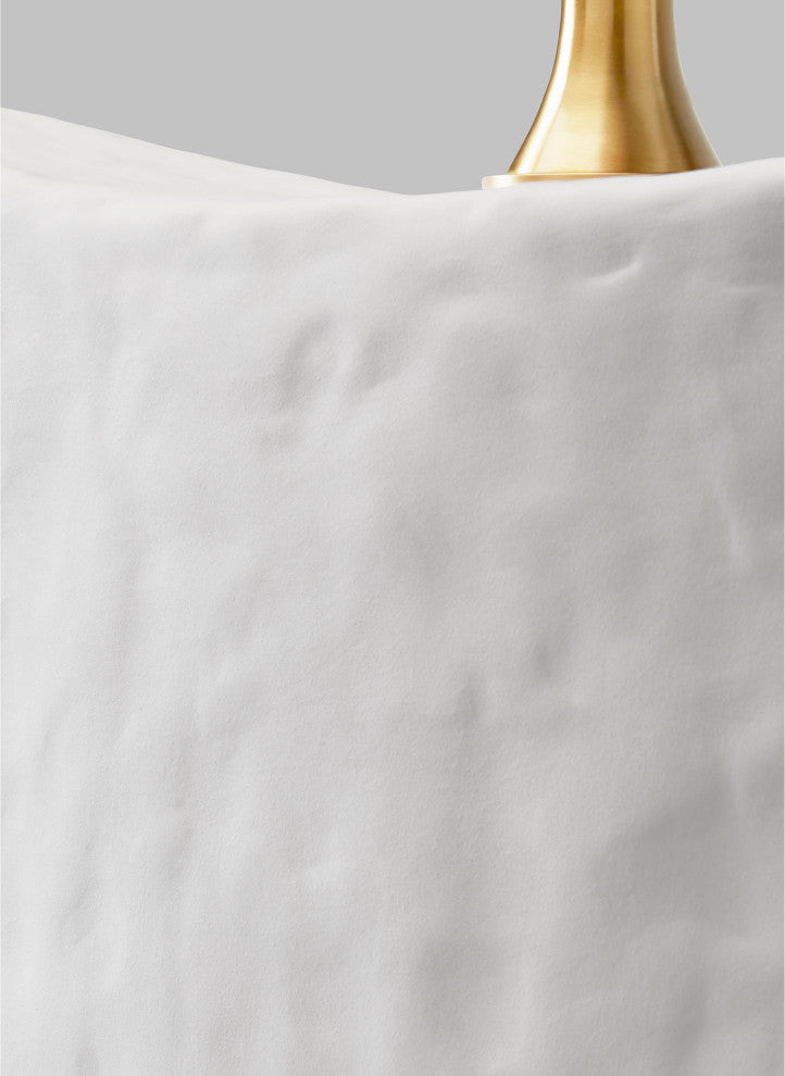 Cenotes Table Lamp, Matte White Ceramic