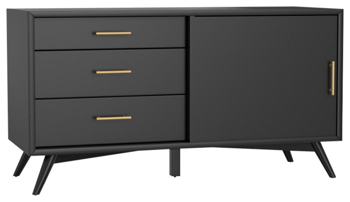 Flynn Small TV Console, Black