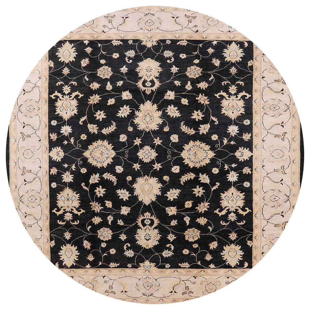 Ahgly Company Indoor Round Mid-Century Modern Area Rugs, 4' Round