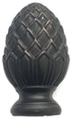 Urbanest Pineapple Lamp Finial, 2", Distressed Black, Single