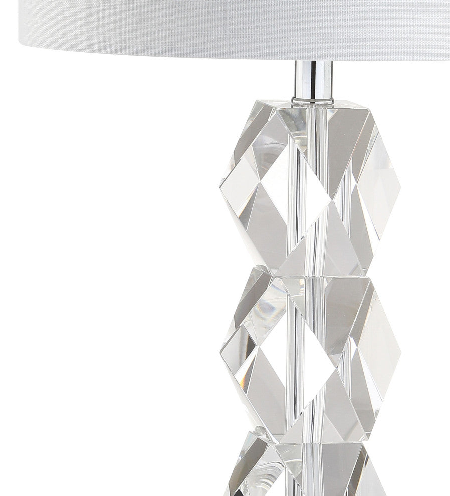Sofia 26" Crystal Table Lamp, Clear