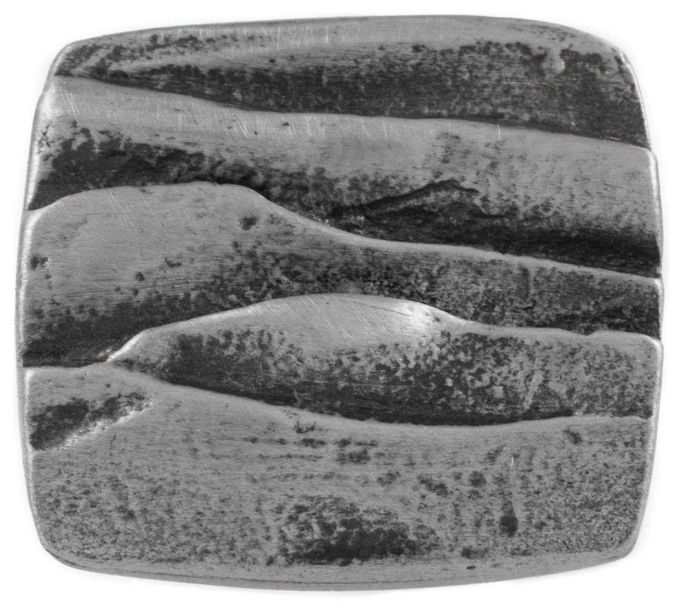 Mountains Pewter Cabinet Hardware Knob, Satin