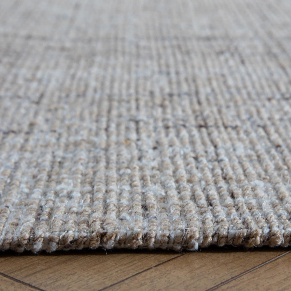 Sallisaw Tan Jute and Wool Rug, 8'x10'