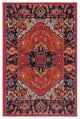 Surya Serapi SRP-1001 5'3"x7'3" Rug, Red/Black/Tan/Blue/Orange/Lime/Yellow/Ivory