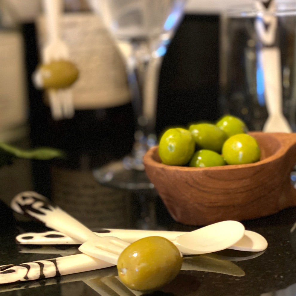 Reclaimed Olive Wood Salt Pot