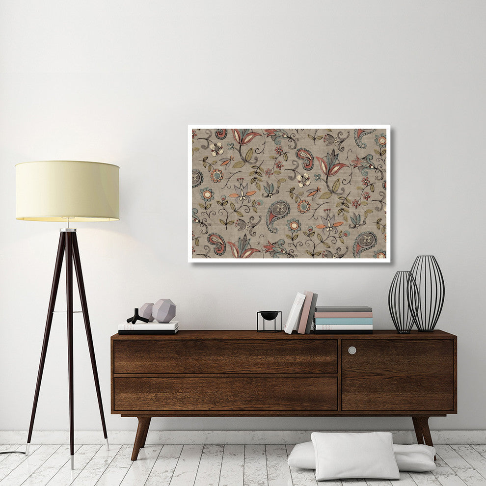 "Pretty Paisley II" Digital Paper Print by Anne Tavoletti, 50"x34"