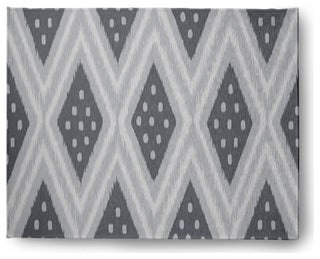 Diamond & Dots Soft Chenille Area Rug, Gray, 8'x10'