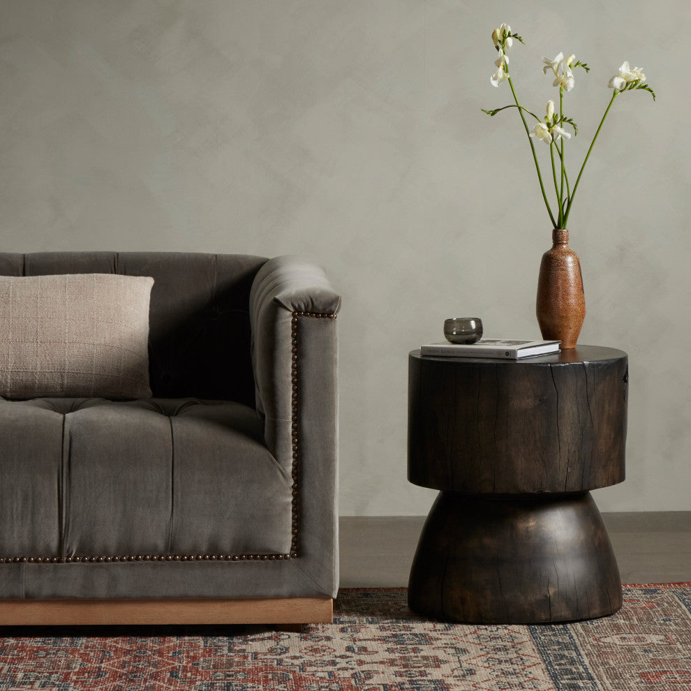 Tino End Table-Rubbed Black