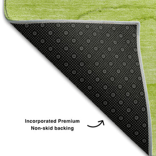Premium Machine Washable Mayfield AMF507 Green 1'8" x 2'6" Rug