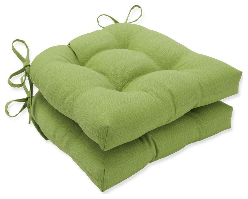 Forsyth Kiwi Outdoor Deluxe Tufted Chairpad Set of 2