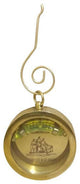 Solid Brass Clinometer Level Christmas Ornament 5"