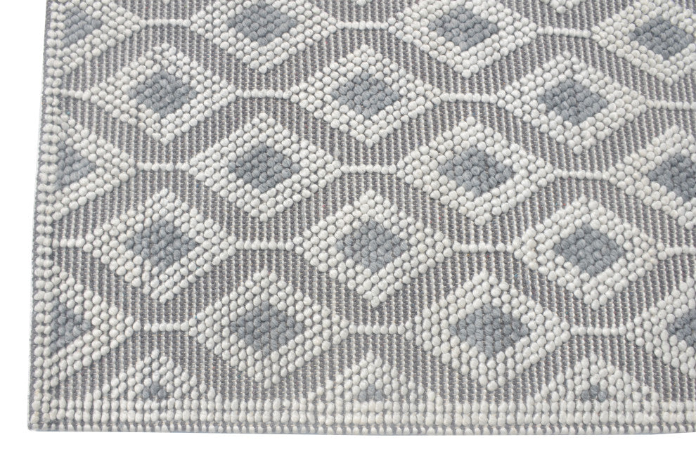 Chloe Trellis Area Rug, Grey, 5'' X 7''