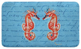 Coral Seahorses Bath Mat 18x30