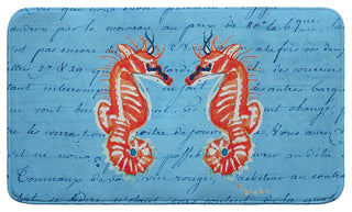 Coral Seahorses Bath Mat 18x30