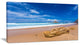 "Huge Brown Rock in Atlantic Seashore" Seashore Wall Art, 1 Panel, 60"x28"