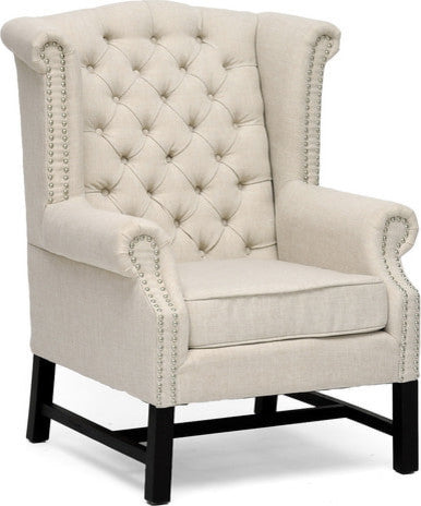 Sussex Beige Linen Club Chair