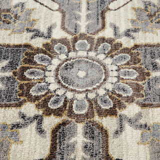Jordan Eva Area Rug, Ivory, 7'10" x 10'2", Medallion