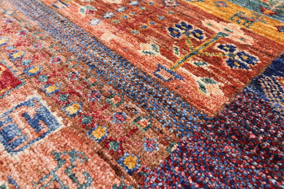 Persian Gabbeh Tribal Hand Knotted Wool Rug 2' 11" X 3' 10" Q10479
