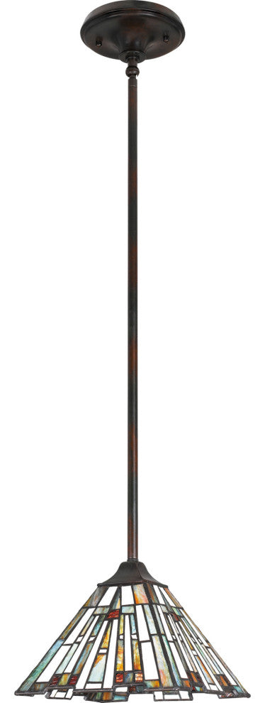 Quoizel TFMK1508 Maybeck 1 Light 8"W Mini Pendant / Semi-Flush - Valiant Bronze