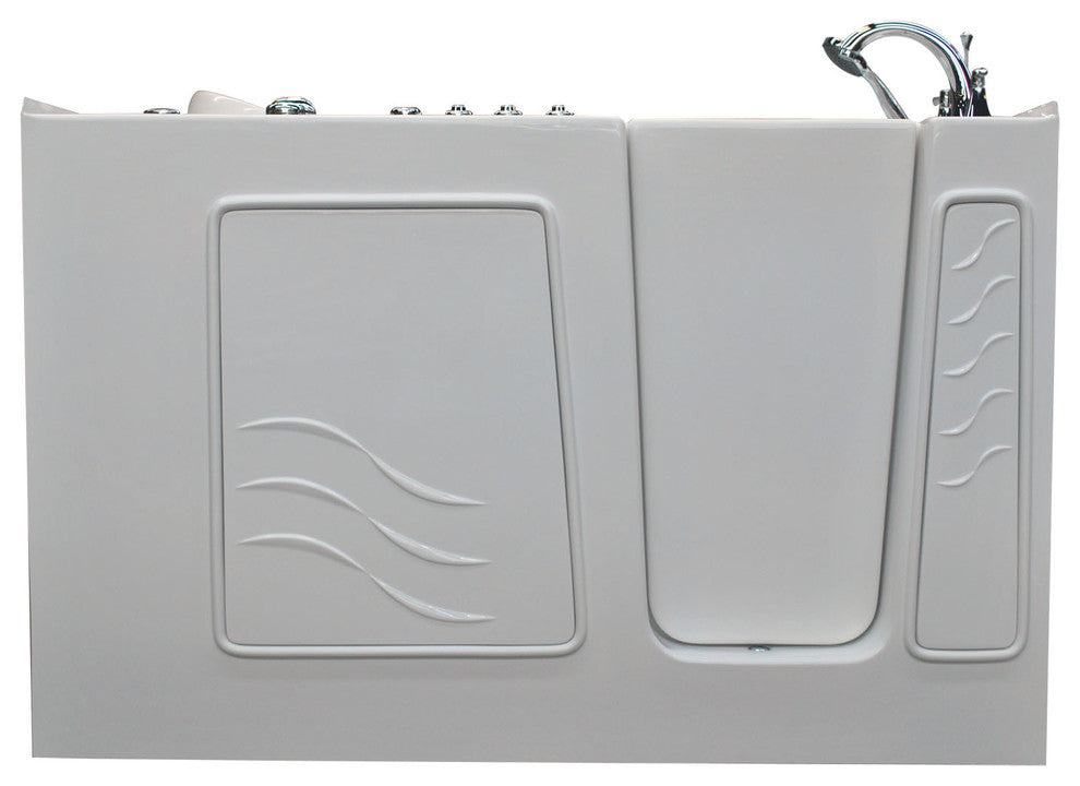 30 x 60 Whirlpool & Air Jetted Walk-In Bathtub, Right Drain Configuration