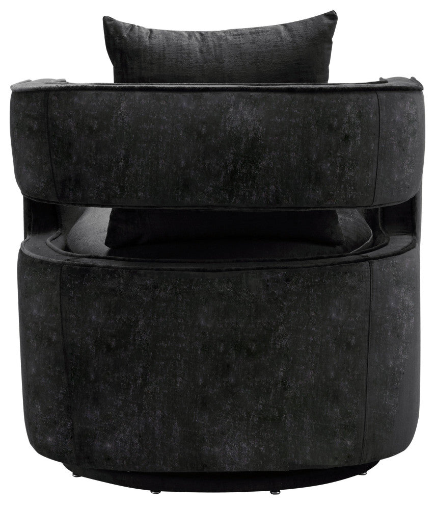 Kennedy Black Swivel Chair - Black