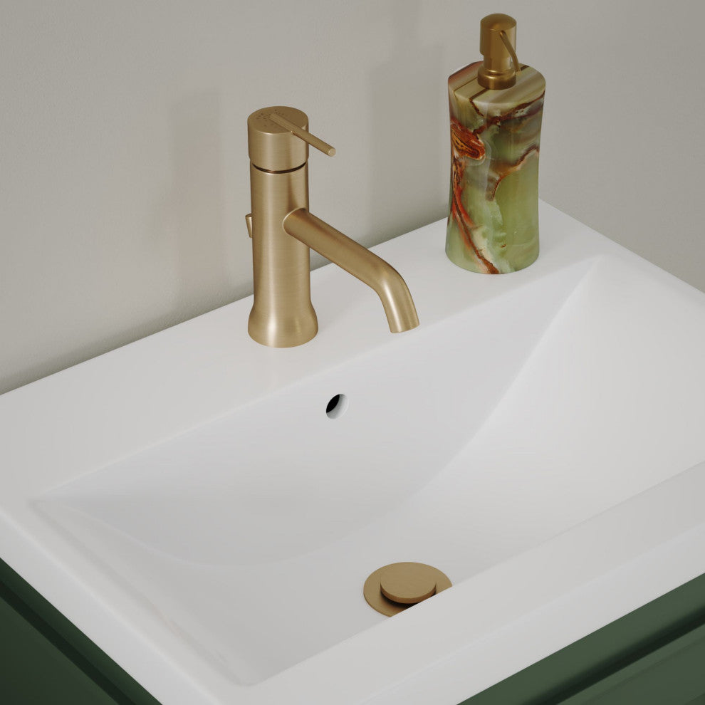 The Payton Bathroom Vanity, Green, 20", Single Sink, Freestanding