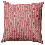 Lifeflor Diamond Decorative Throw Pillow, Ligonberry Red, 18"x18"
