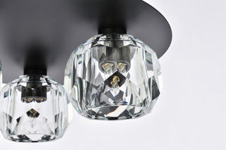 3 Light Ceiling Lamp, Black